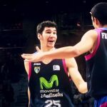 Mosvitar Estudiantes en uno de los últimos encuentro de esta temporada.