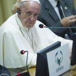 El Papa, durante el congreso internacional de 'Scholas Occurrentes'