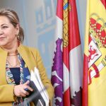 La vicepresidenta y consejera de Empleo, Rosa Valdeón, informa de los acuerdos alcanzados en el Consejo de Gobierno