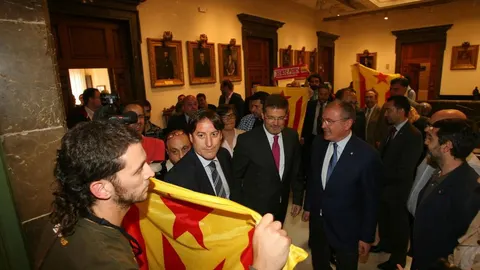 El ministro de Justicia, Rafael Catalá, en el Ayuntamiento de Reus