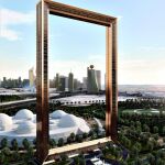 Fotomontaje del Dubai Frame que se construirá en la ciudad árabe.