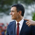 El candidato por el PSOE a la presidencia del Gobierno, Pedro Sánchez