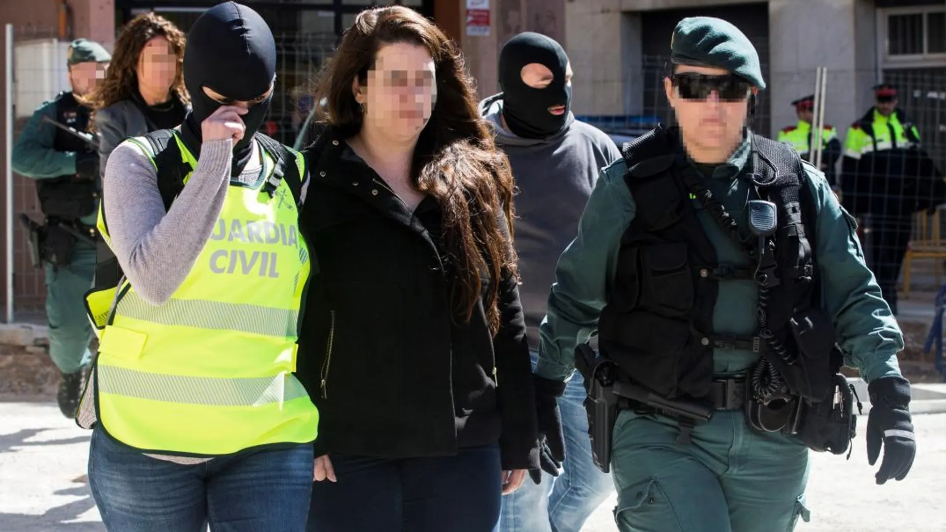 Tamara Carrasco el día de su detención por coordinar los costes de carreteras y sabotajes