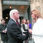 El ex consejero Luciano Alonso y la presidenta de la Junta, Susana Díaz