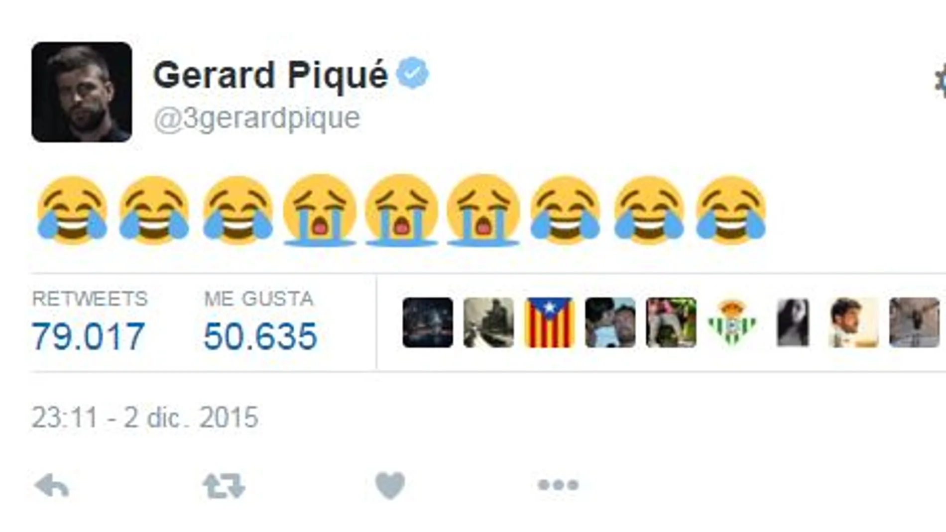 Piqué se mofa del Real Madrid