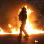 Imagen de los disturbios en Atenas contra las reformas para el tercer rescate.
