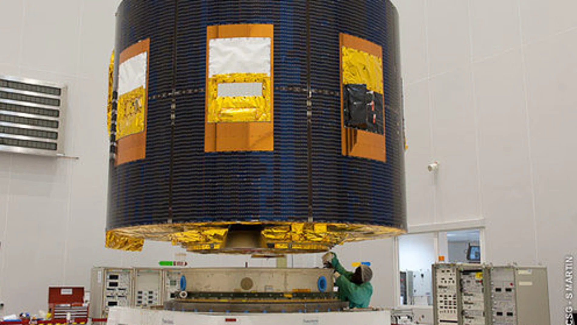 Uno de los satélites de última generación, antes de su lanzamiento