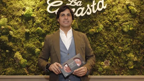 El torero Francisco Rivera Ordóñez durante la presentación de su marca de"Don Angus "en Málaga