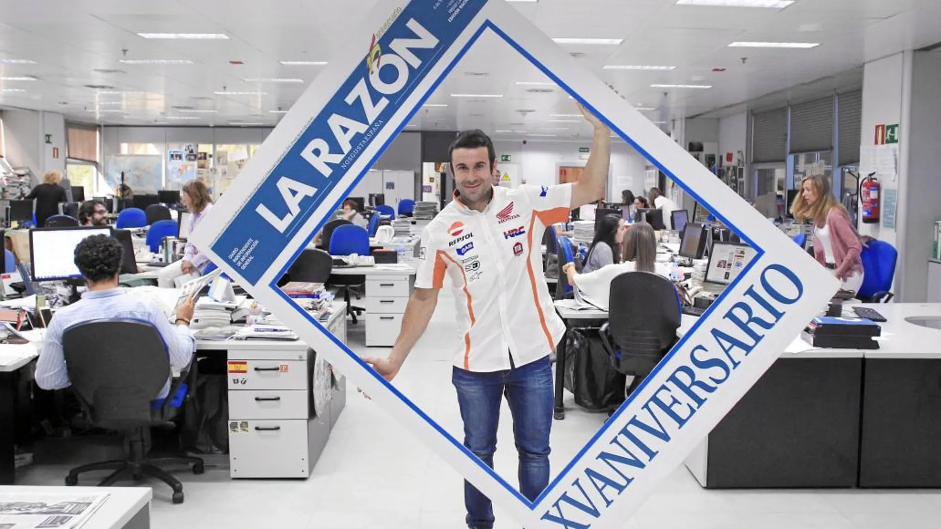 Toni Bou, en la redacción de LA RAZÓN