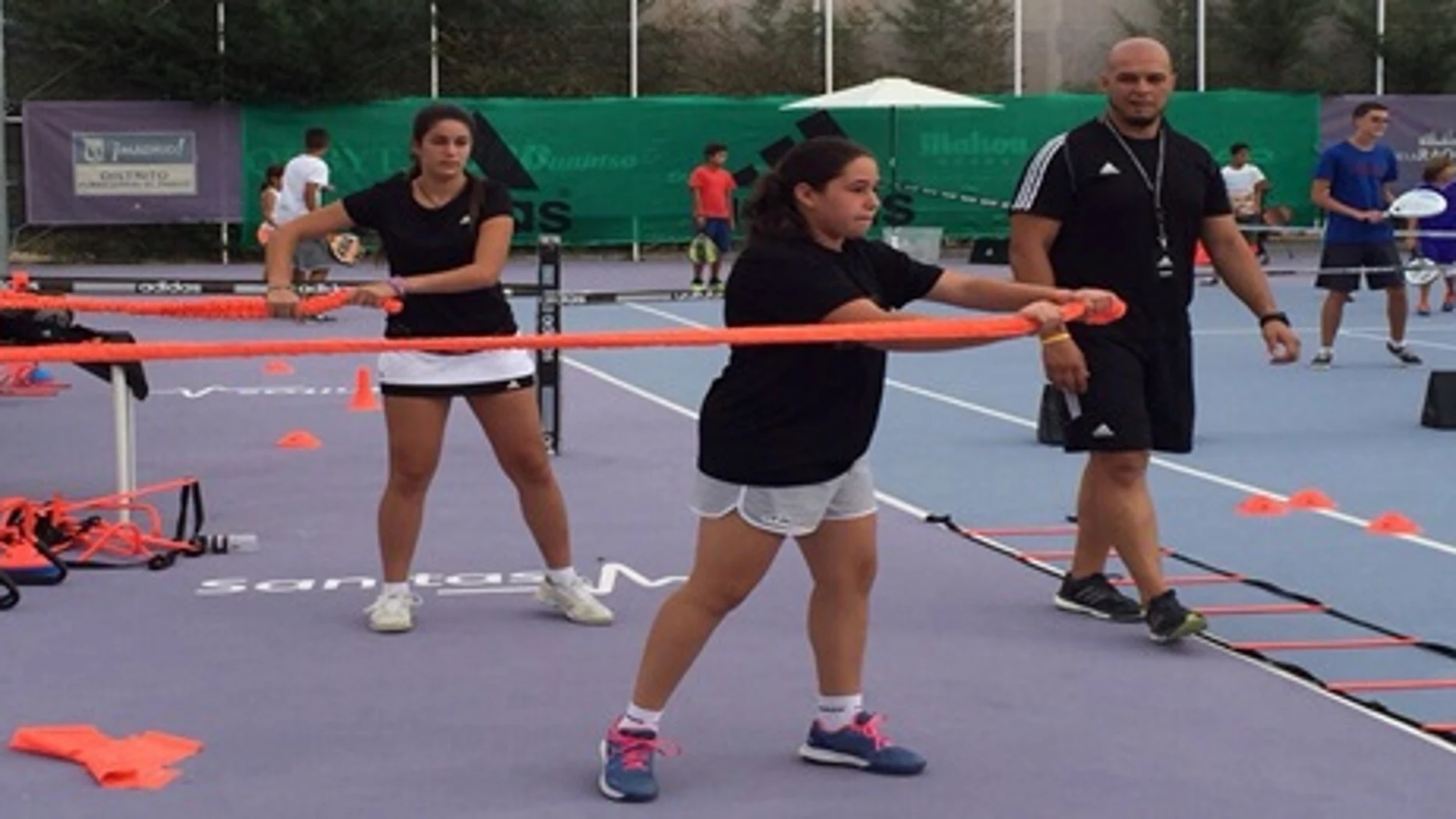 Entrenamiento físico con Adidas Pádel