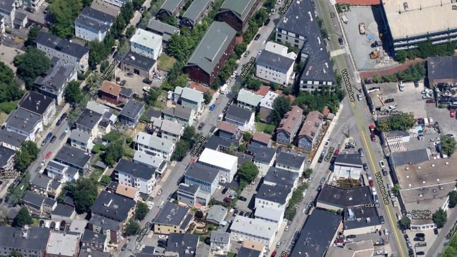 Norfolk Street, en Cambridge, cerca de donde vivían los sospechosos