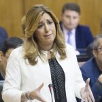 La presidenta de la Junta de Andalucía, Susana Díaz
