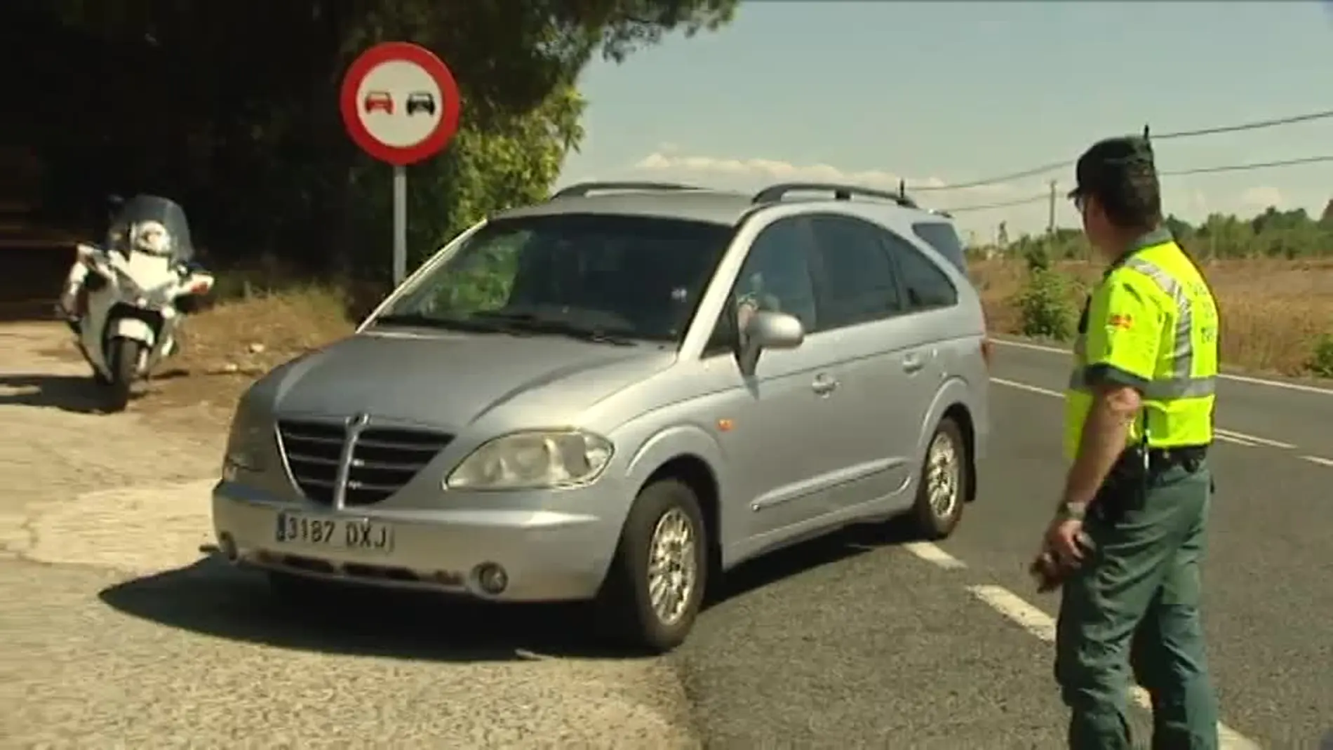 Imagen de uno de los controles de tráfico.