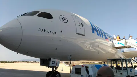 El nuevo avión Boeing 787-900 Dreamliner de AirEuropa