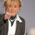 María Teresa Fernández de la Vega, tras el Consejo de Ministros