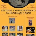 Cartel del Festival taurino benéfico en homenaje a Mimi, en Galapagar