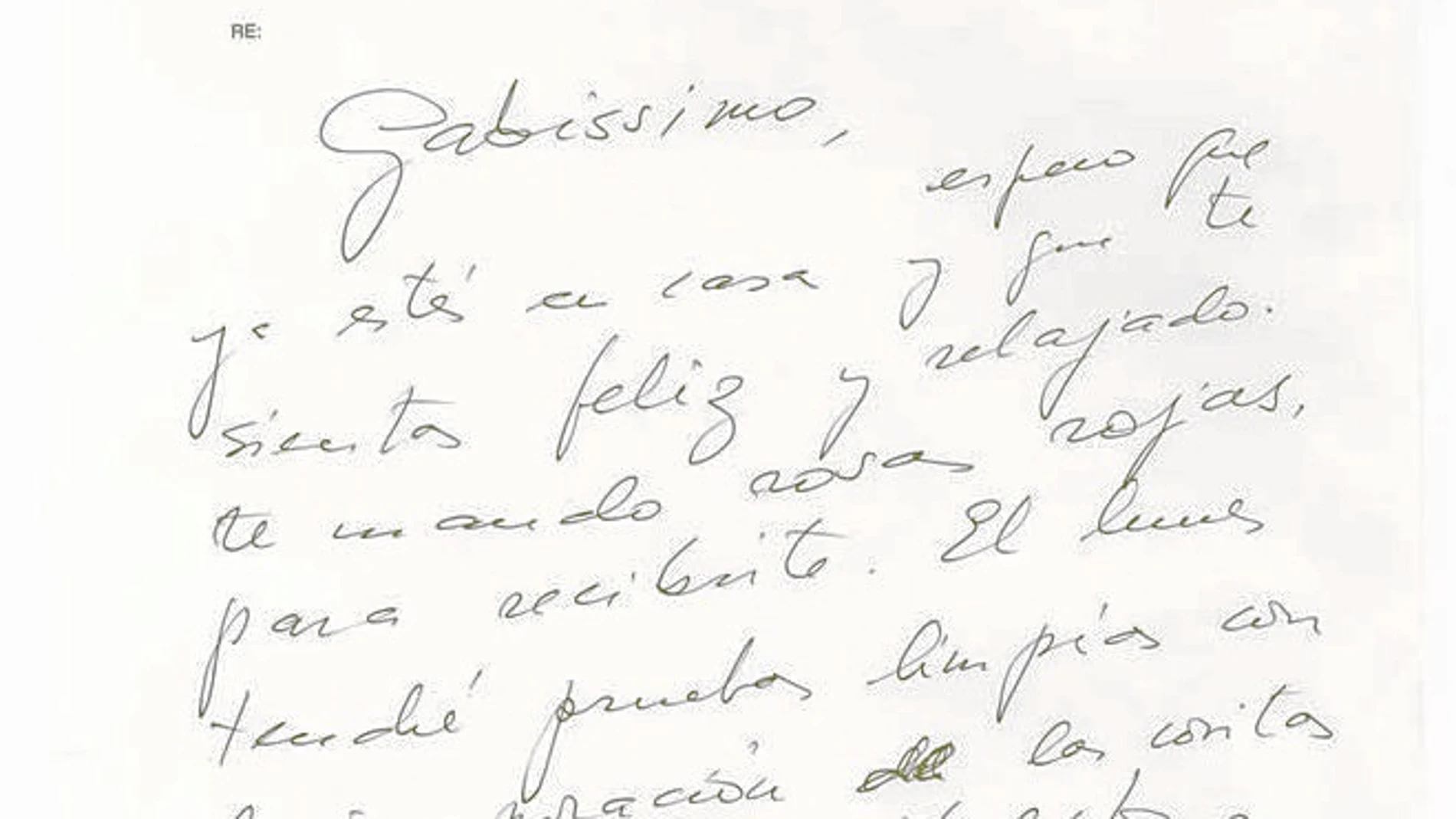 Carta de Balcells a Gabriel García Márquez, uno de sus principales repressentados.