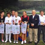 Andrea Noriega, con el trofeo