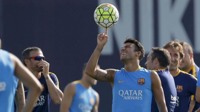 Rafinha durante una sesión de entrenamiento