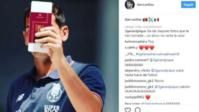 Última foto de Iker Casillas en Instagram.