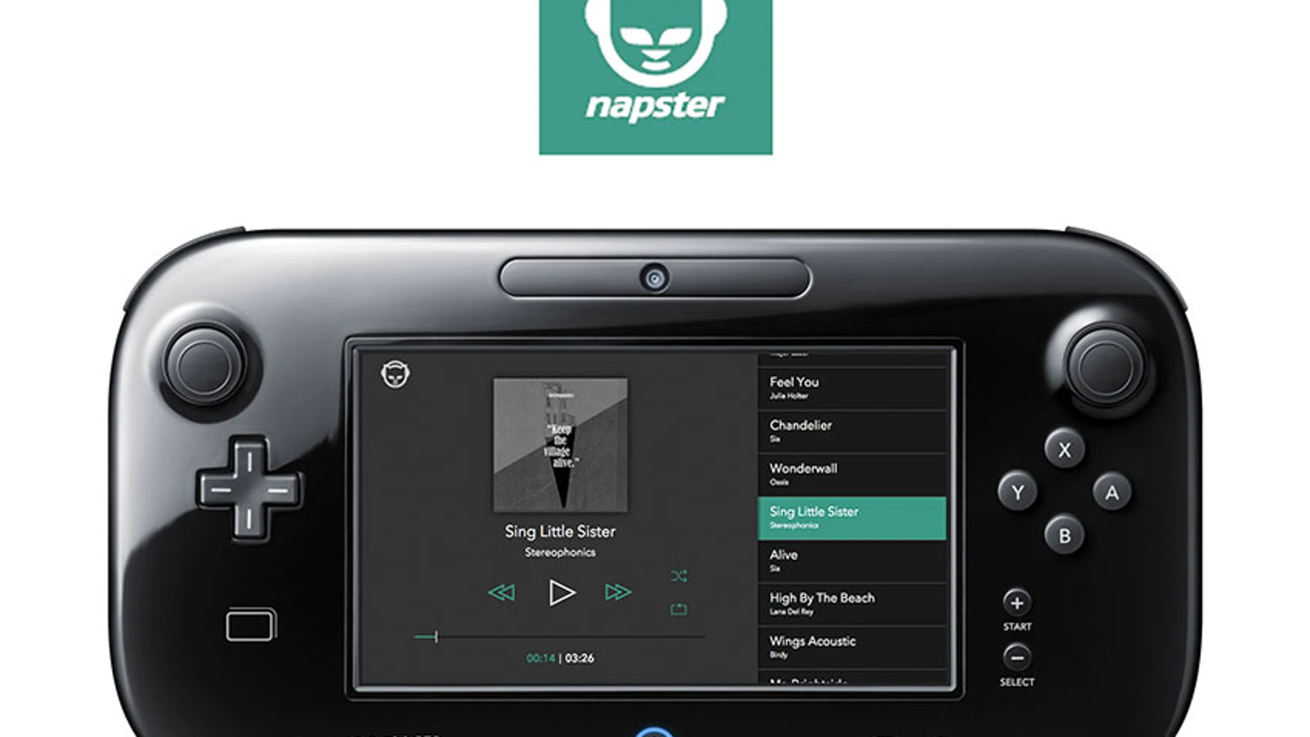 Napster lleva su biblioteca de 34 millones de canciones a Wii U
