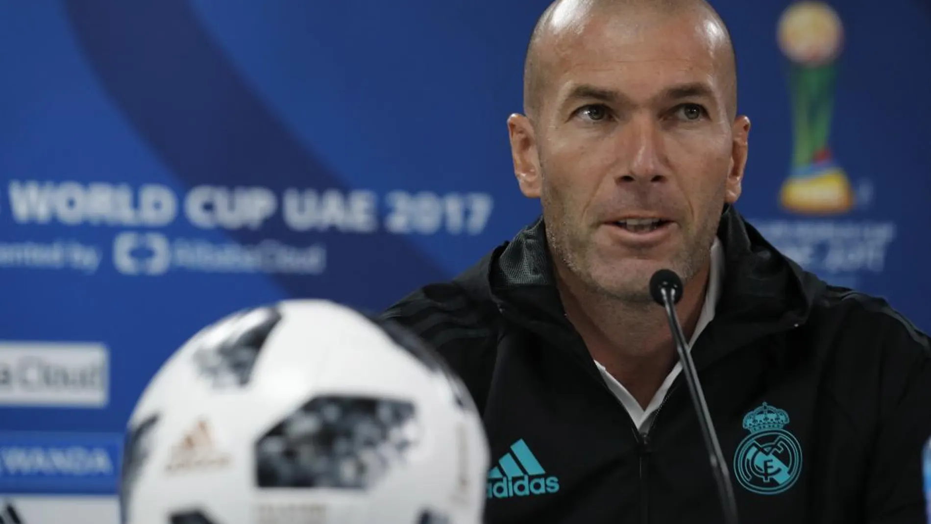 Zinedine Zidane, técnico del Real Madrid, en rueda de prensa