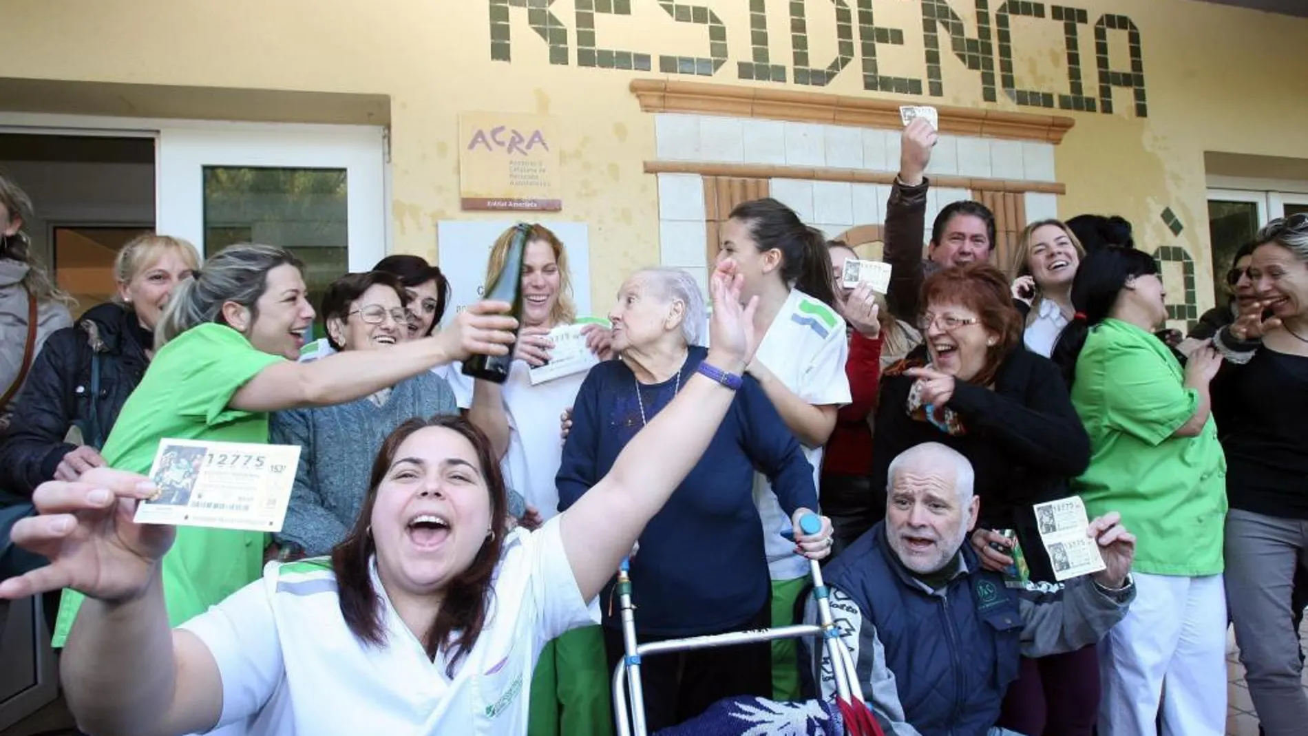 Alegría en una residencia de ancianos