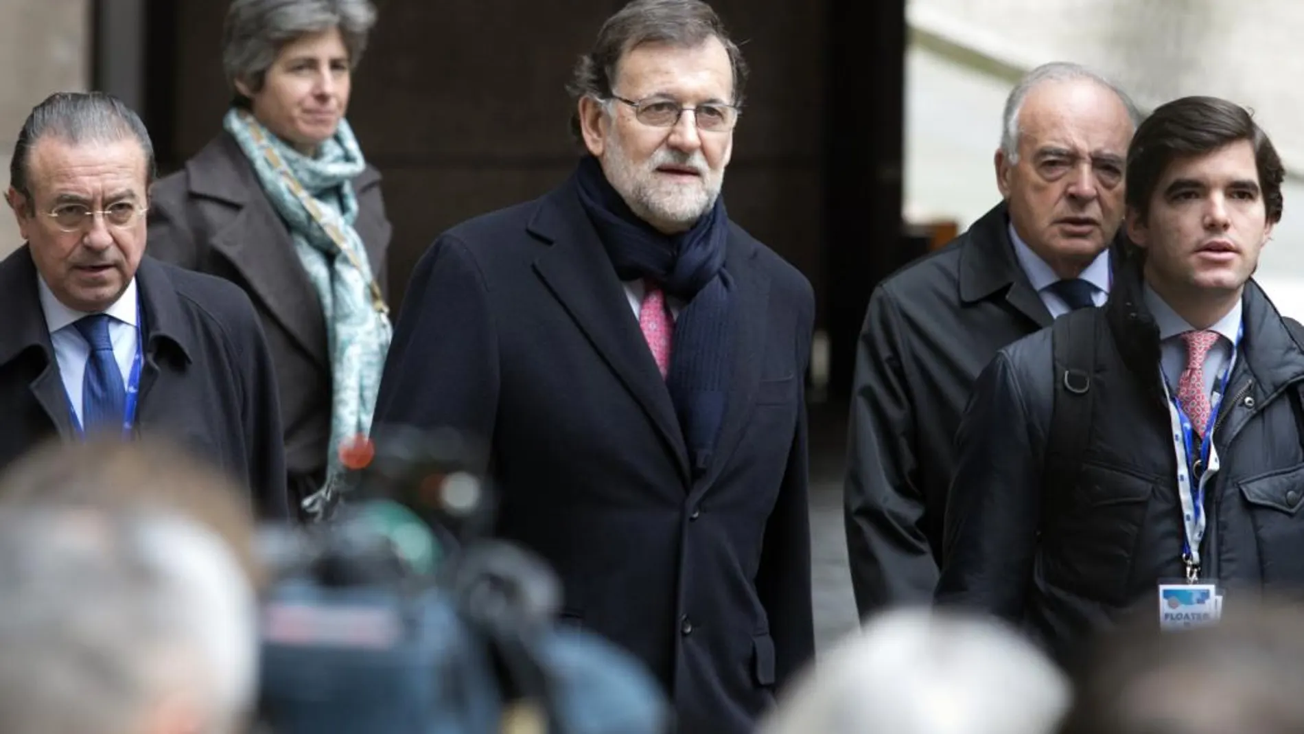 El presidente del Gobierno español, Mariano Rajoy, a su llegada a la reunión del Consejo Europeo