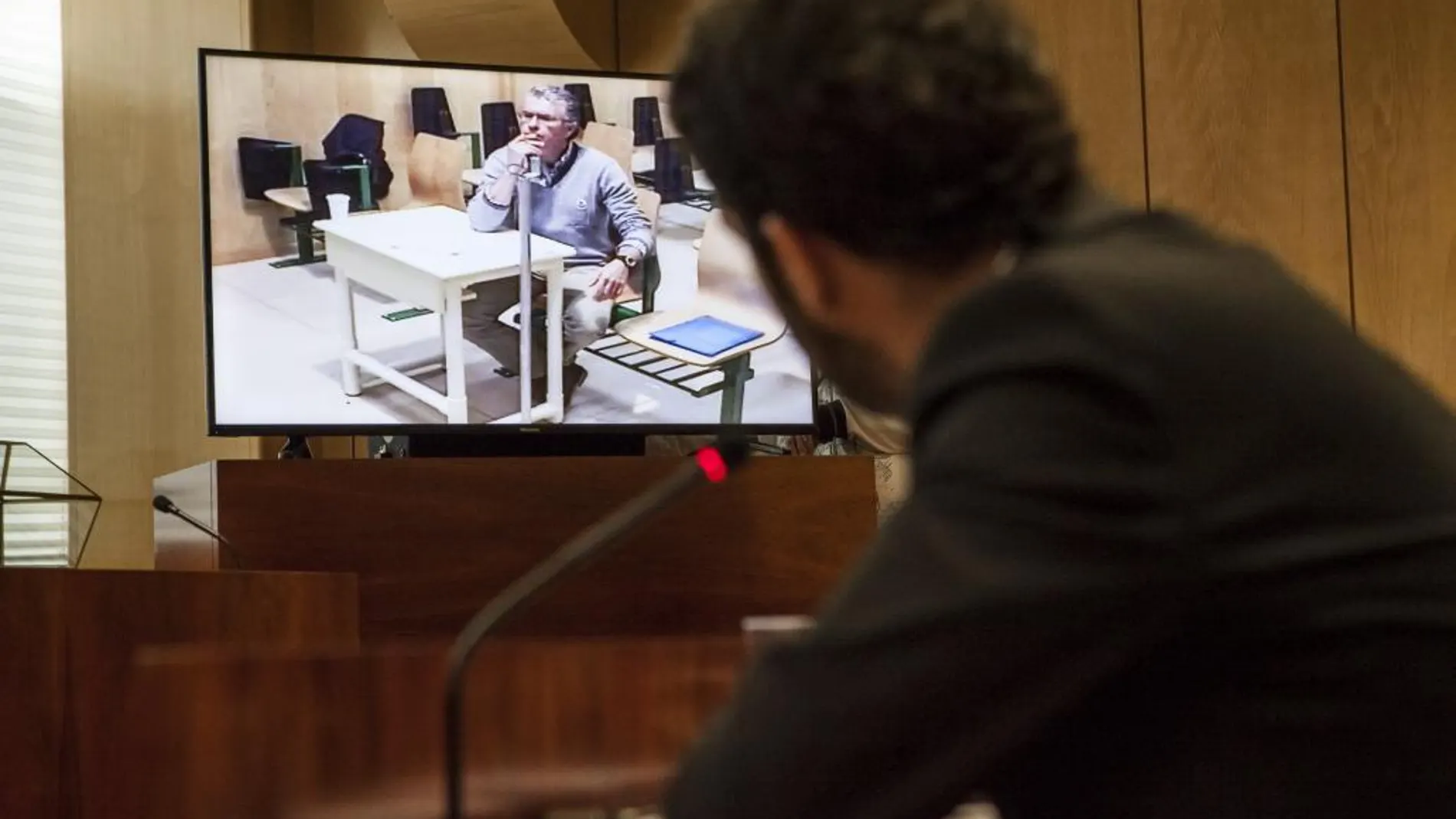 El exconsejero y exsecretario general del PP de Madrid Francisco Granados ha comparecido hoy por videoconferencia desde la prisión de Estremera.