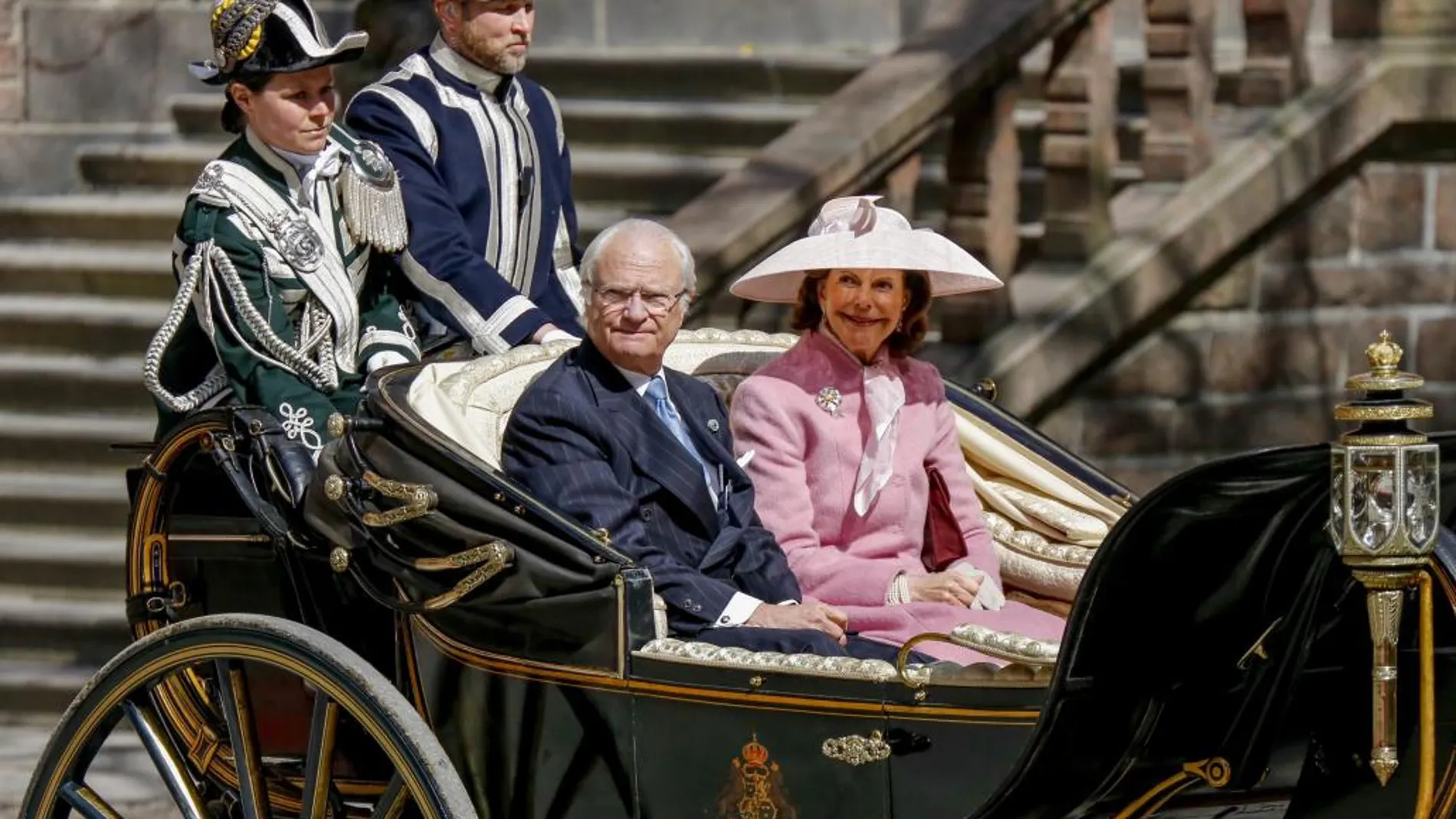 El Rey Carlos Gustavo de Suecia y la Reina Silvia