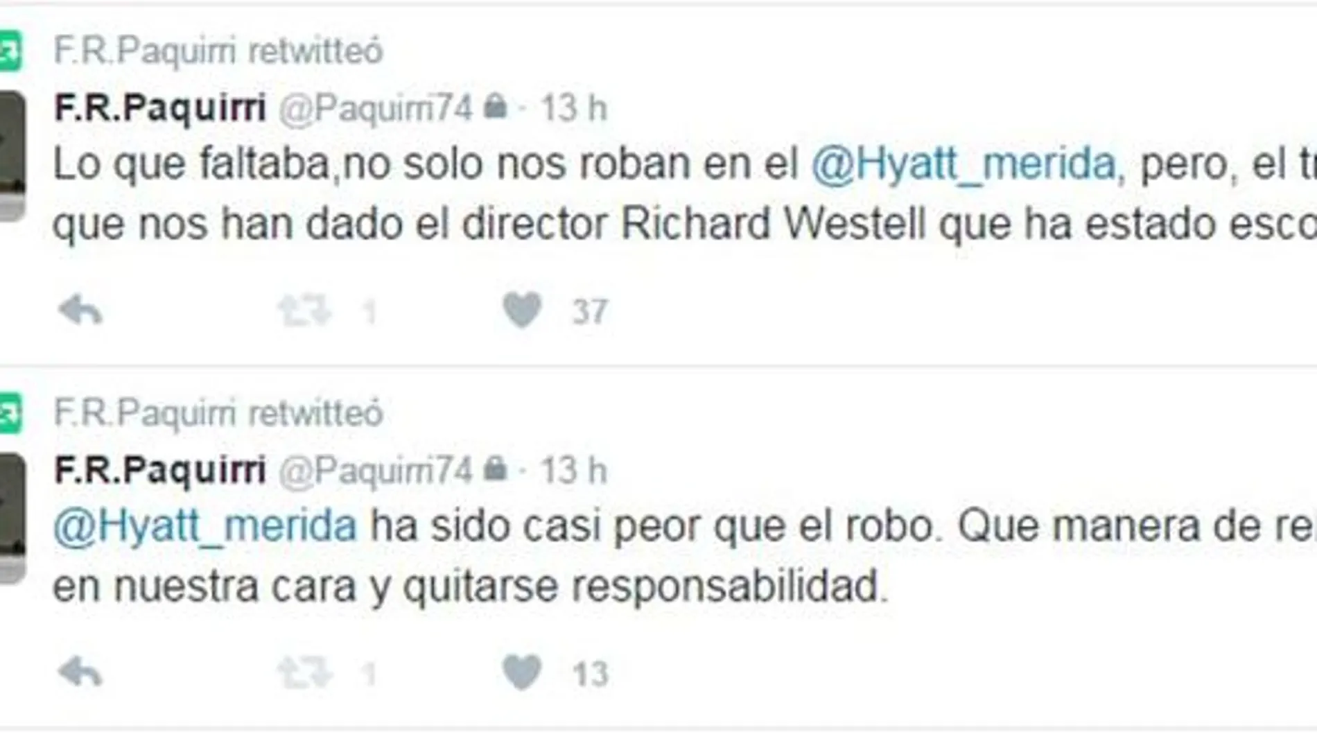 Fran Rivera la lía en twitter tras sufrir un robo en México