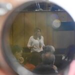 La presidenta de la Junta de Andalucía, Susana Díaz, durante la sesión de preguntas de los grupos parlamentarios
