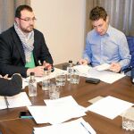 Adrián Barcón preside la reunión de la Asociación de Comarcas Mineras celebrada en León