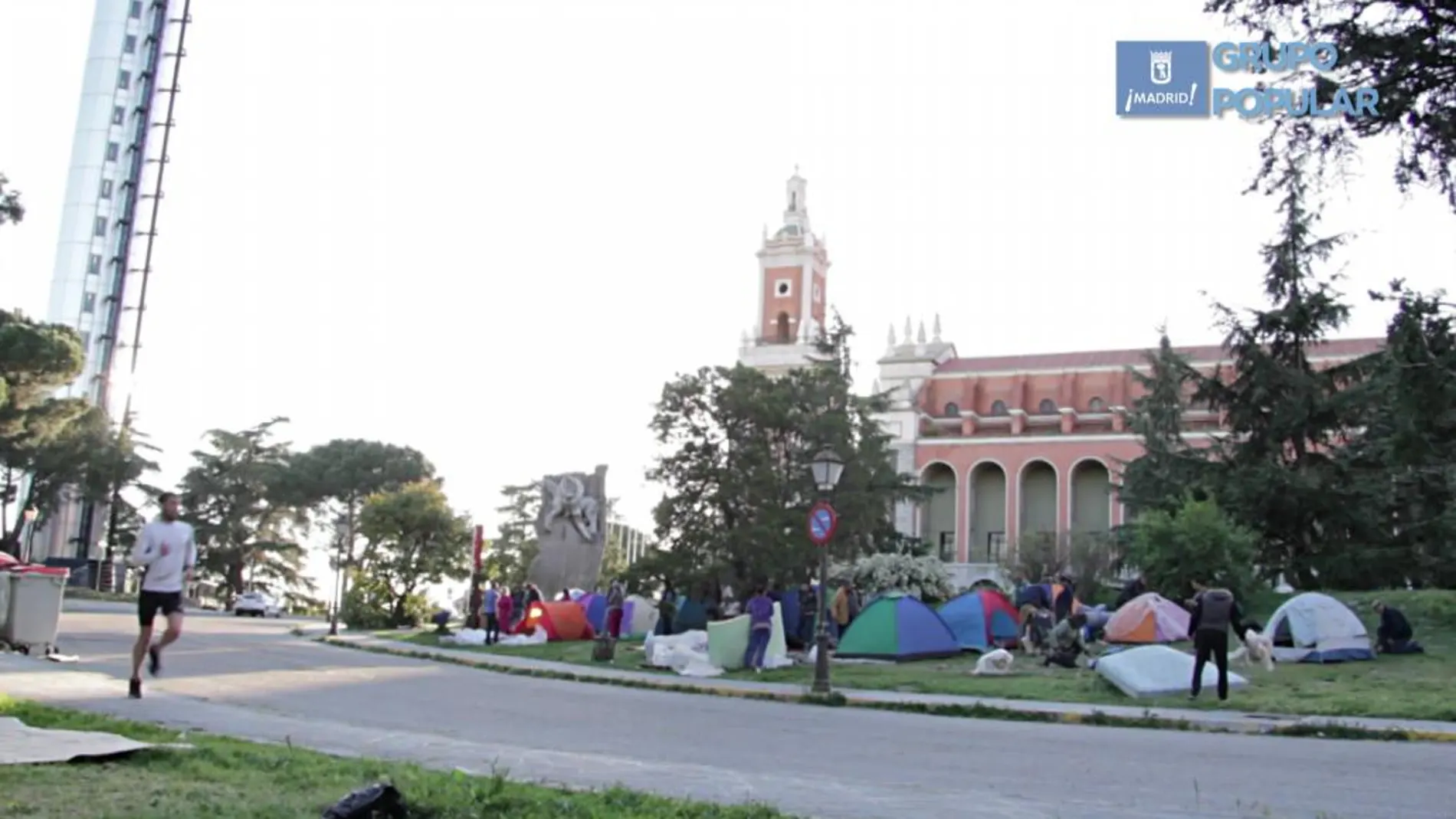 Asentamiento junto al Museo de América, en Moncloa.