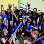 Los integrantes del equipo de «quidditch», deporte inspirado en Harry Potter, «Malaka Vikings».