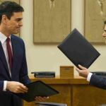 Pedro Sanchez y Albert Rivera en la firma del acuerdo que suscribieron el pasado 24 de febrero.
