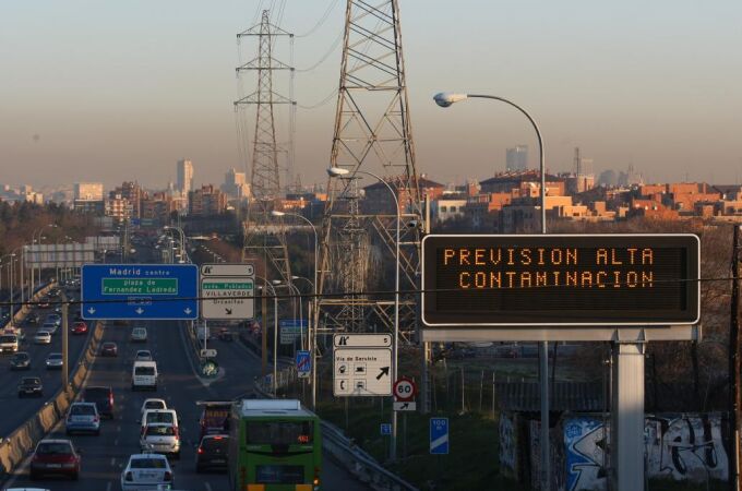 Madrid limita la velocidad debido a la alta contaminación