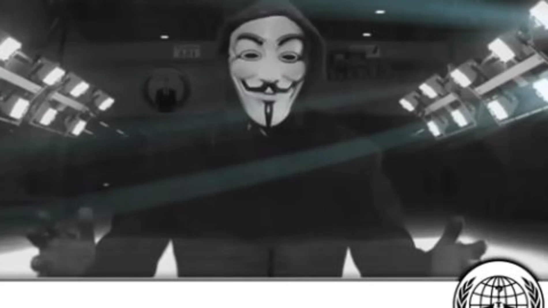 Captura del vídeo publicado por Anonymous