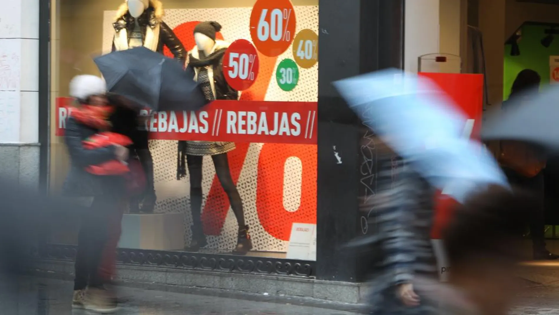 Compras en la Calle Preciados de Madrid