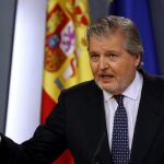 El portavoz del Gobierno durante la rueda de prensa que ha ofrecido tras la reunión del Consejo de Ministros