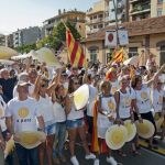 Una de las manifestaciones independentistas celebradas en Girona