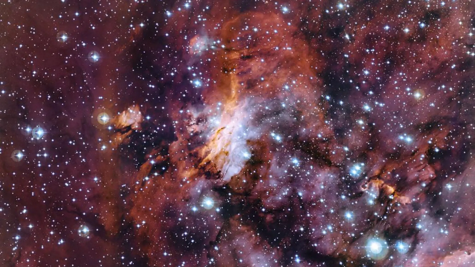Primer plano de la Nebulosa del Camarón