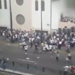 Imagen de los disturbios en los que murió una mujer de 61 años