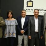 Óscar Puente junto a Abel Caballero, María Sánchez y Ángel Marinero, en la Jornada sobre Áreas Metropolitanas