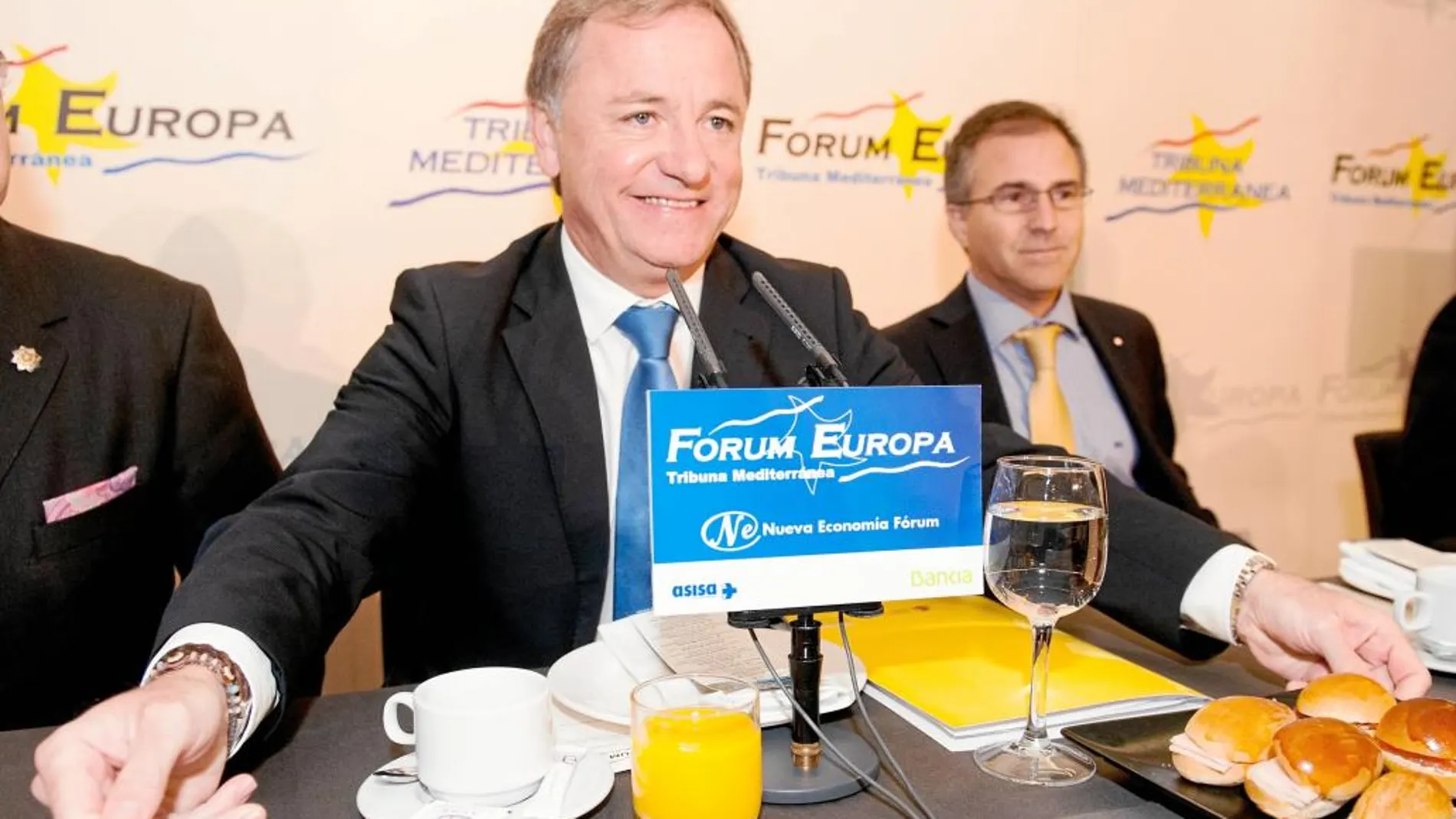 El delegado del Gobierno, Juan Carlos Moragues, ayer en el Fórum Europa