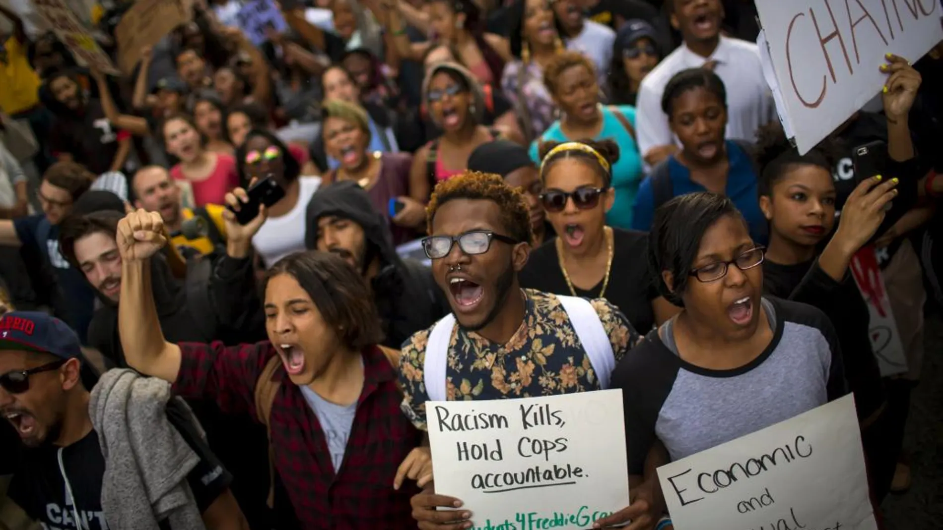 Protestas por la muerte de Freddie Gray en 2015