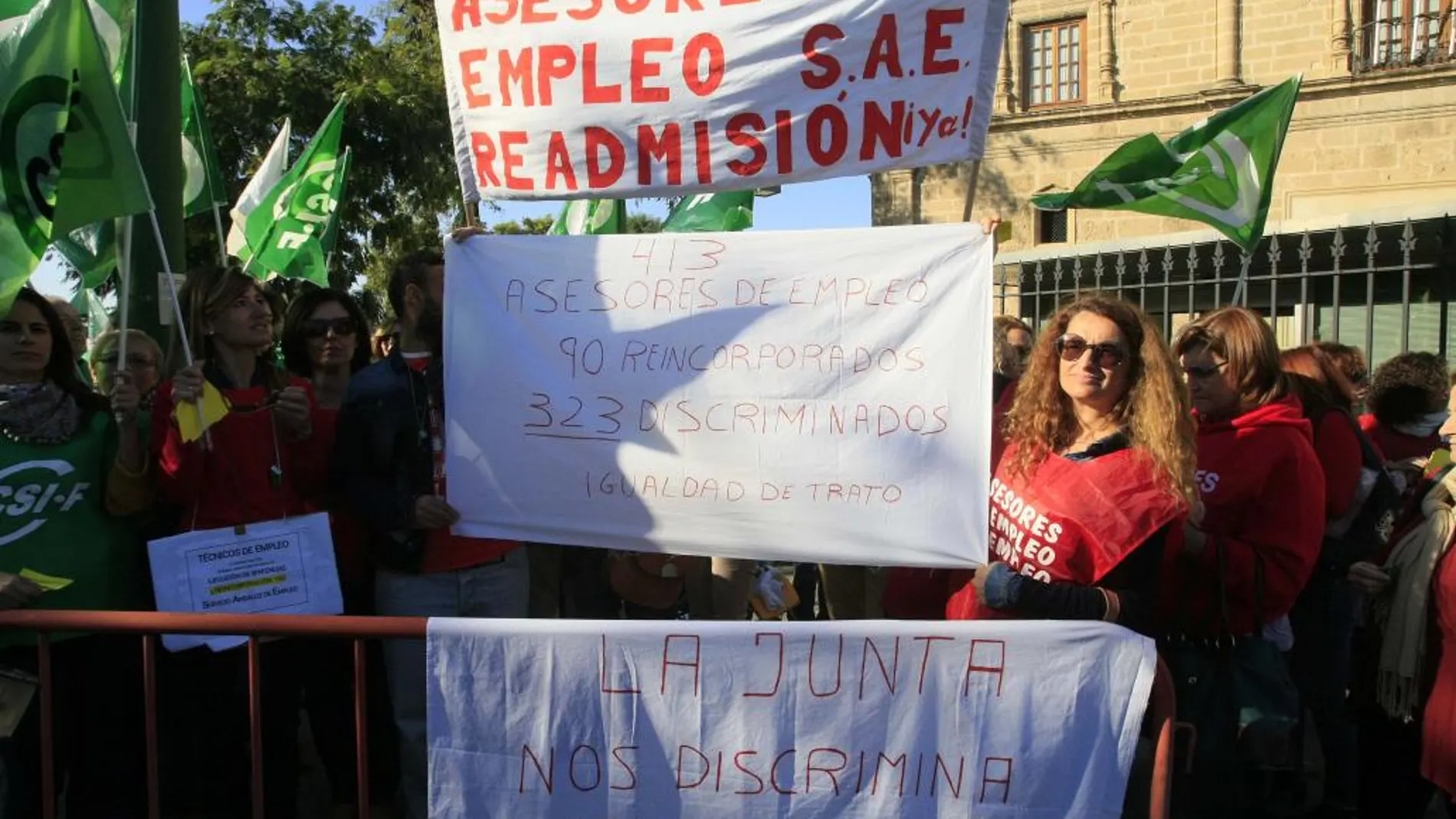 Las protestas de los asesores de empleo del SAE se han sucedido los últimos tiempos
