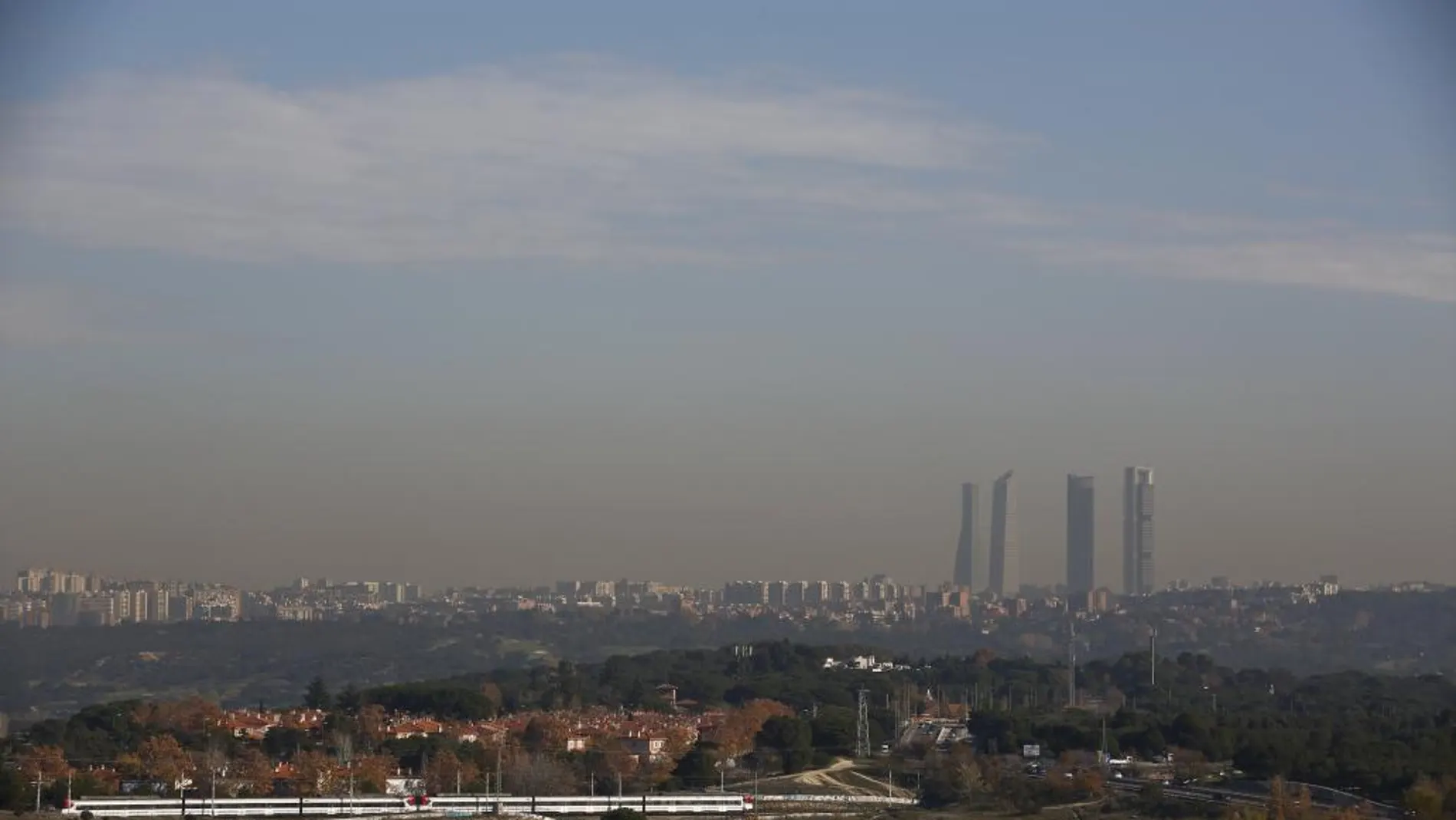 Desde que arrancara el mes de diciembre una nube de polución cubre el cielo de la capital