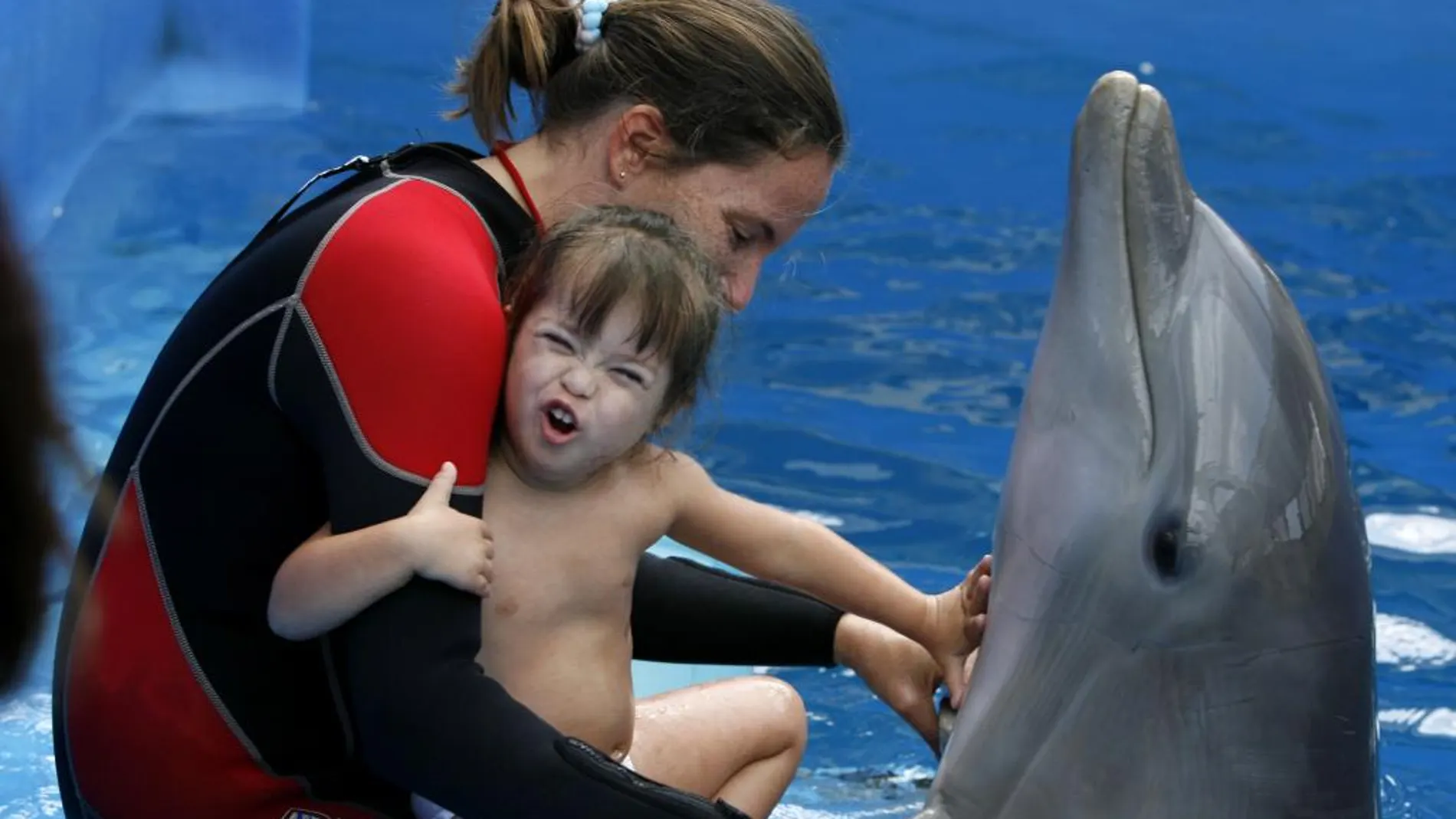 La terapia con delfines es muy beneficiosa para los niños con autismo
