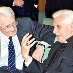 Habermas y Ratzinger, el 19 de enero de 2004, día del debate en Múnich